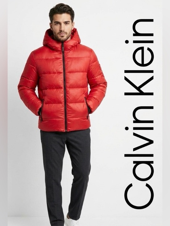 Calvin Klein Other - Calvin Klein Red Puffer Jacket Size XL